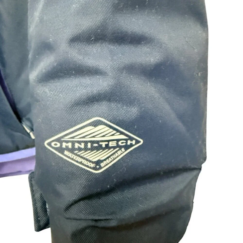 Columbia Jacket Youth Large 14/16 Navy Insulated Ski Omni Heat Alpine Action II